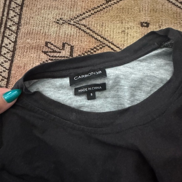 Carbon38 Black Ombré Wrap Tee and Leggings Set - Picture 3 of 8